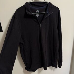 Croft & Barrow Men's Quarter Zip Black Sweater